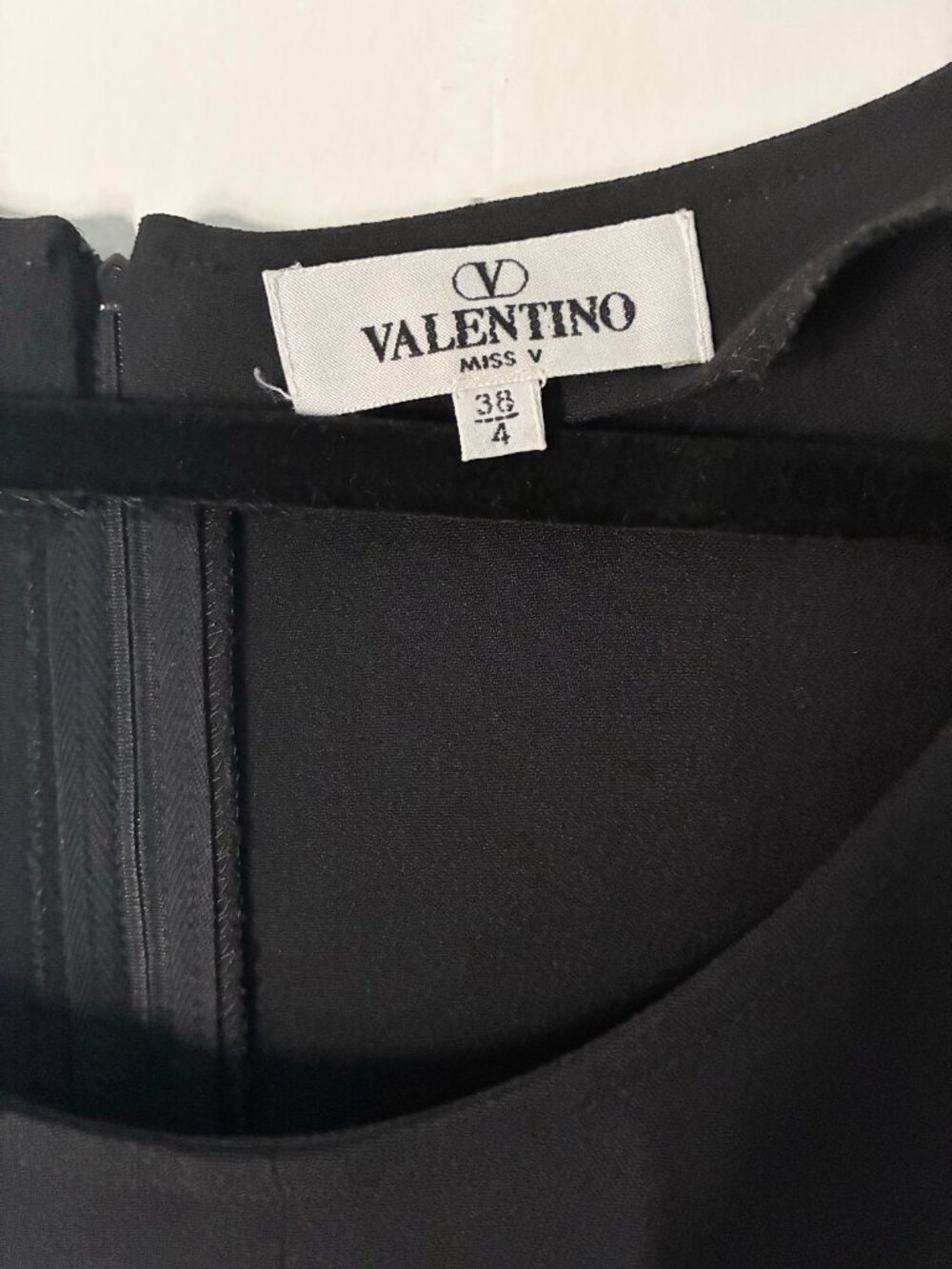 VALENTINO Miss V black A line dress